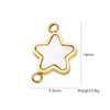 Wholesale Beach Wind Pendant Accessories Animal Style Starfish Shell 304 Stainless Steel Electroplated