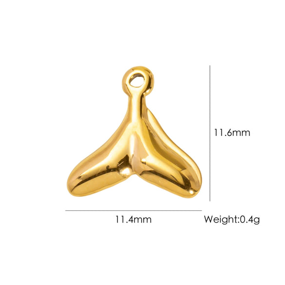 Wholesale Beach Wind Pendant Accessories Animal Style Starfish Shell 304 Stainless Steel Electroplated