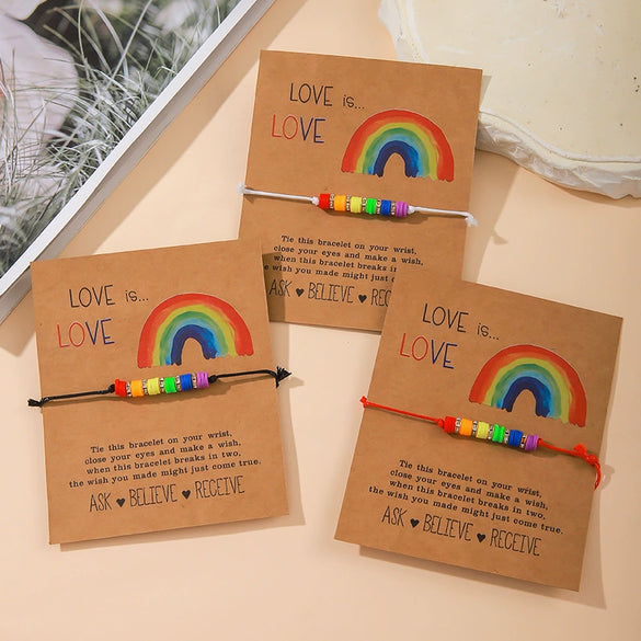 Wholesale Bead Bracelet Thread Rope Geometric Handwoven