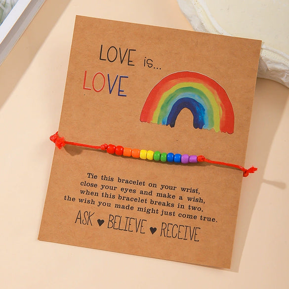 Wholesale Bead Bracelet Thread Rope Geometric Handwoven