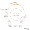 Wholesale Beaded Alloy Necklace Electroplated Geometric Style Women's Clavicle Chain