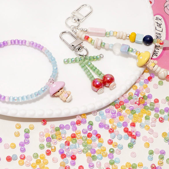 Wholesale Beaded Bracelet Accessories Glass Glaze Round Bead Elegant Style Handmade