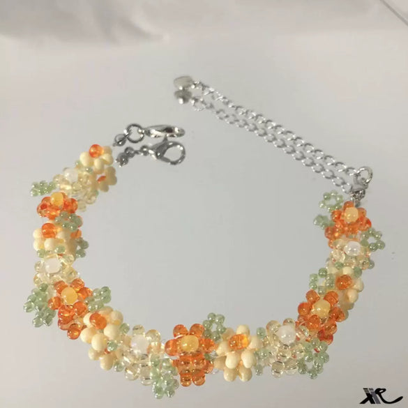 Wholesale Beaded Bracelet Mixed Materials Handmade Sweet Stars Animal Zodiac Bow Insect Cartoon Characters Leaf Rhombus Geometric For Women