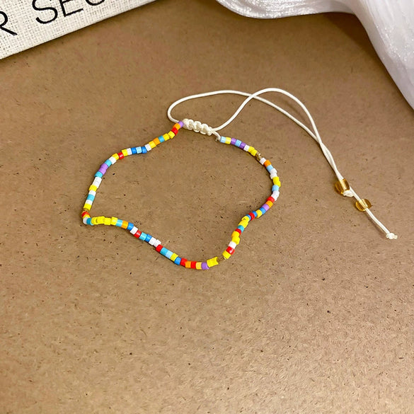 Wholesale Beaded Bracelet Mixed Materials Handmade Sweet Stars Animal Zodiac Bow Insect Cartoon Characters Leaf Rhombus Geometric For Women