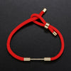 Wholesale Beaded Buckle Jewelry Diy Braided Hand Rope Semifinished Red Rope Bracelet Geometric Women's