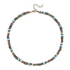 Wholesale Beaded Clavicle Chain Turquoise Metal Wooden Handmade Geometric Style For Men And Women