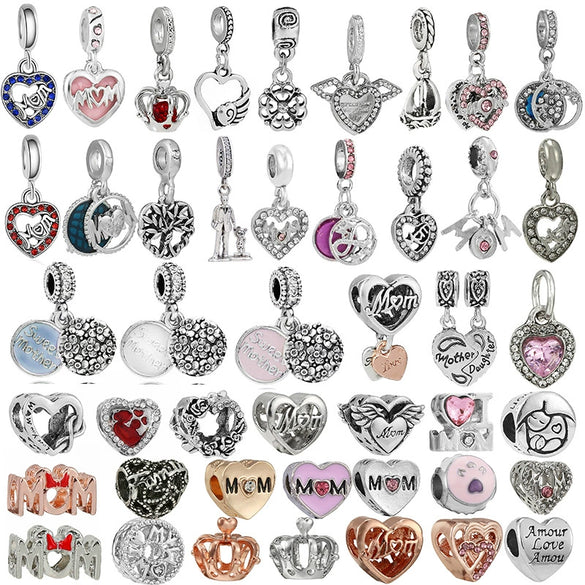 Wholesale Beaded Crystal Pendant Jewelry With Totem Pattern And Electroplating Treatment For Bracelet Accessories