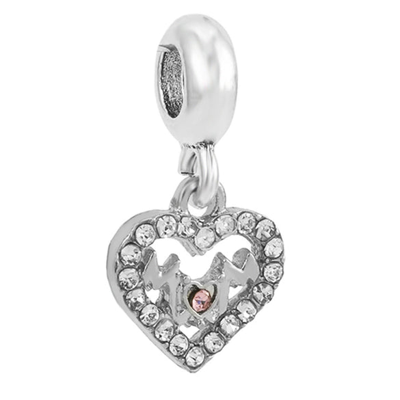 Wholesale Beaded Crystal Pendant Jewelry With Totem Pattern And Electroplating Treatment For Bracelet Accessories