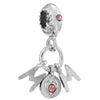 Wholesale Beaded Crystal Pendant Jewelry With Totem Pattern And Electroplating Treatment For Bracelet Accessories