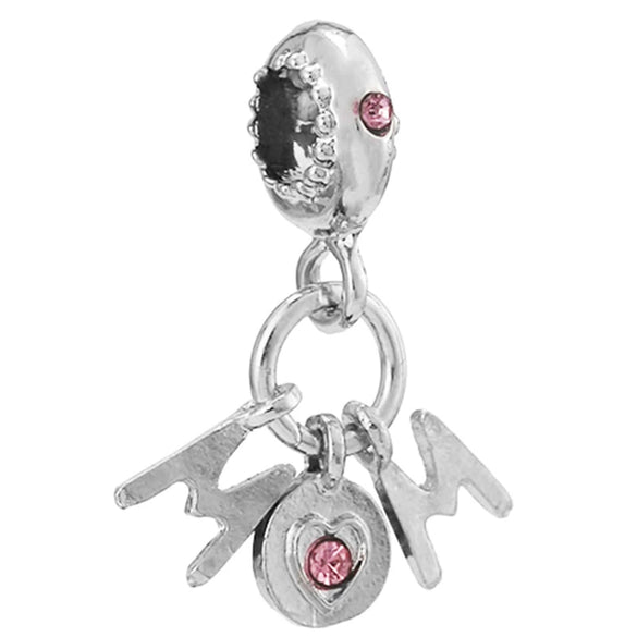 Wholesale Beaded Crystal Pendant Jewelry With Totem Pattern And Electroplating Treatment For Bracelet Accessories
