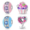 Wholesale Beaded Dessert Macaron Charm Bead Accessories Bracelet Silver Plated Dripping Oil