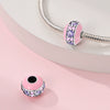 Wholesale Beaded Dessert Macaron Charm Bead Accessories Bracelet Silver Plated Dripping Oil