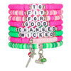 Wholesale Beaded Jewelry Soft Ceramic Witch Bracelet Handmade With Witch Hat Magic Wand Pendant And Letter Number Text Design