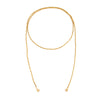 Wholesale Beaded Long Necklace With Metal Disc Tassel Cbb Material Geometric Pattern Electroplated For Women