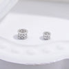 Wholesale Beaded Material S925 Sterling Silver Hollow Barrel And Wheel Beads With Coin Pattern Electroplated