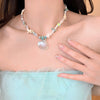 Wholesale Beaded Necklace Acrylic Alloy Star Handmade Light Luxury Niche Design Clavicle Chain For Women