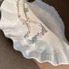 Wholesale Beaded Necklace Acrylic Alloy Star Handmade Light Luxury Niche Design Clavicle Chain For Women