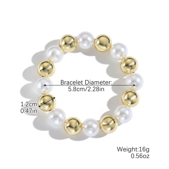 Wholesale Beaded Necklace Acrylic Geometric Electroplating For Women