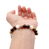 Wholesale Beaded Necklace And Bracelet Set Tiger Eye Stone Agate Artificial Crystal Handmade Ushaped Design
