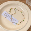 Wholesale Beaded Necklace Geometric Ball Chain Small And Fresh Style