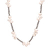 Wholesale Beaded Necklace Handmade With Freshwater Pearl And Titanium Steel Beads Geometric Style