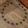 Wholesale Beaded Necklace Imperial Stone Abacus Beads Alloy Zircon Geometric Handmade Unisex O Word Chain
