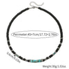 Wholesale Beaded Necklace Imperial Stone Abacus Beads Alloy Zircon Geometric Handmade Unisex O Word Chain