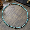 Wholesale Beaded Necklace Imperial Stone Abacus Beads Alloy Zircon Geometric Handmade Unisex O Word Chain