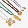 Wholesale Beaded Necklace Stainless Steel Crab Pendant Geometric Pattern Electroplating For Women