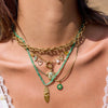 Wholesale Beaded Necklace Stainless Steel Crab Pendant Geometric Pattern Electroplating For Women