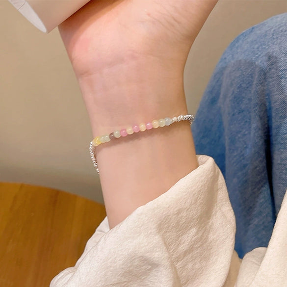 Wholesale Beaded Pearl Cat's Eye Bracelet For Women Copper Alloy With Flower Bow Star Pattern Electroplating