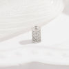 Wholesale Beads Sterling Silver Microinlaid Zircon Round Style