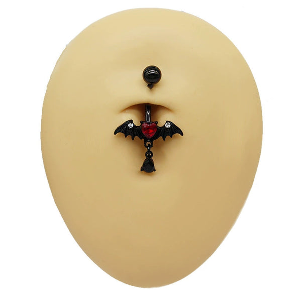 Wholesale Belly Button Ring Chain Jewelry Zinc Alloy Heart Shaped Puncture Jewelry Unisex