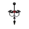 Wholesale Belly Button Ring Chain Jewelry Zinc Alloy Heart Shaped Puncture Jewelry Unisex