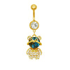Wholesale Belly Button Ring Zinc Alloy Heart Shape Cute Owl And Sunflower Style