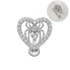 Wholesale Belly Button Ring Zinc Alloy Heart Shaped Puncture Jewelry