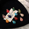 Wholesale Birthstone Necklace Copper Crystal Geometric Style Set With Diamonds