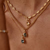 Wholesale Birthstone Necklace Copper Titanium Steel Geometric Electroplated