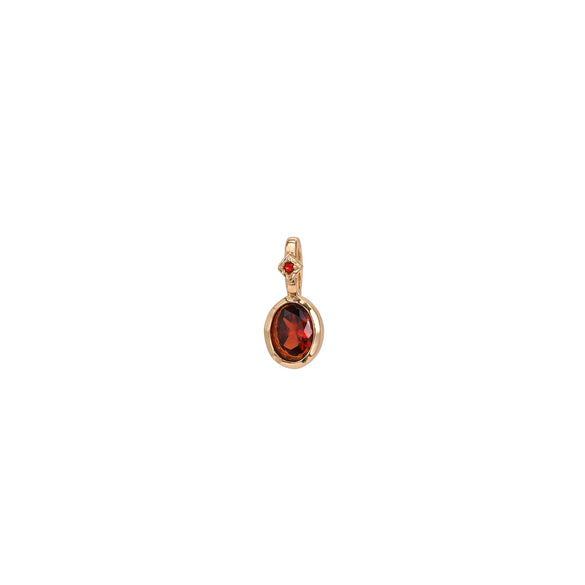 Wholesale Birthstone Necklace Copper Titanium Steel Geometric Electroplating Fashion Minimalist Ladies