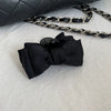 Wholesale Black Cloth Bow Head Clip Handmade Hair Headwear For Women