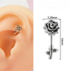 Wholesale Body Jewelry Stainless Steel Geometric Sweet And Cool Style Heartshaped Arrow Feather Navel Nail Ear Bone Nail Electroplated