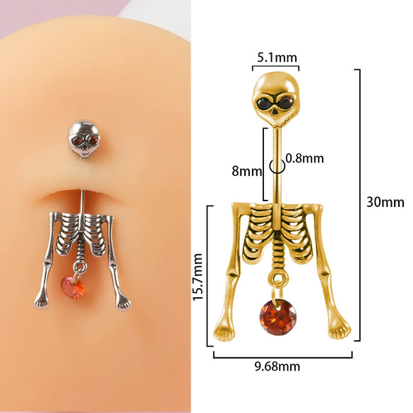 Wholesale Body Jewelry Stainless Steel Geometric Sweet And Cool Style Heartshaped Arrow Feather Navel Nail Ear Bone Nail Electroplated