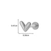 Wholesale Body Jewelry Titanium Alloy Electroplated Heart Shape Microinlaid Zircon Cartilage Puncture Ear Bone Nail Lip Nail For Women