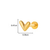 Wholesale Body Jewelry Titanium Alloy Electroplated Heart Shape Microinlaid Zircon Cartilage Puncture Ear Bone Nail Lip Nail For Women