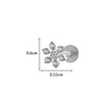 Wholesale Body Jewelry Titanium Alloy Electroplated Heart Shape Microinlaid Zircon Cartilage Puncture Ear Bone Nail Lip Nail For Women
