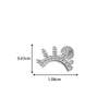 Wholesale Body Jewelry Titanium Alloy Electroplated Heart Shape Microinlaid Zircon Cartilage Puncture Ear Bone Nail Lip Nail For Women