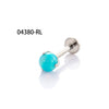 Wholesale Body Jewelry Titanium Alloy Stainless Steel Geometric Aobao Design Lip Nail Rod Cochlear Ear Nail Cartilage Puncture Ear Bone Nail