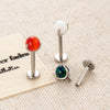 Wholesale Body Jewelry Titanium Alloy Stainless Steel Geometric Aobao Design Lip Nail Rod Cochlear Ear Nail Cartilage Puncture Ear Bone Nail