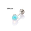 Wholesale Body Jewelry Titanium Alloy Stainless Steel Geometric Aobao Design Lip Nail Rod Cochlear Ear Nail Cartilage Puncture Ear Bone Nail