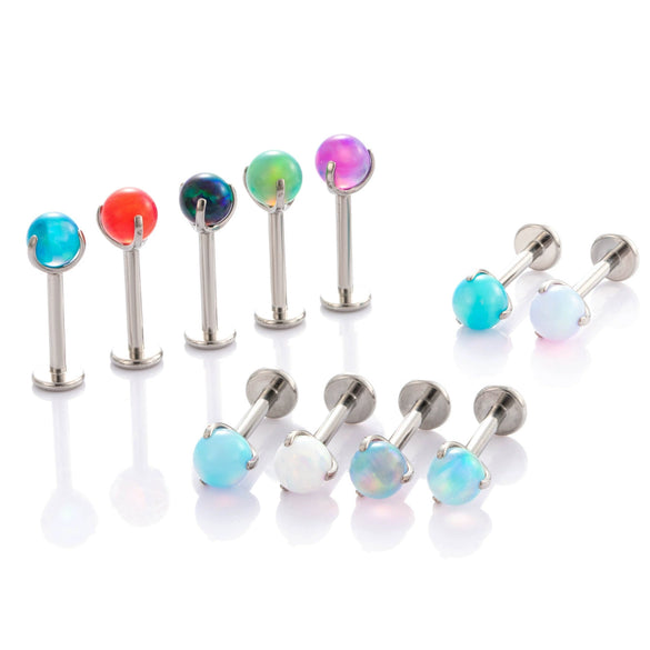 Wholesale Body Jewelry Titanium Alloy Stainless Steel Geometric Aobao Design Lip Nail Rod Cochlear Ear Nail Cartilage Puncture Ear Bone Nail